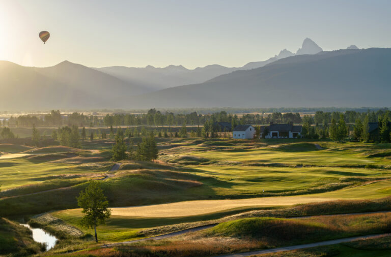 An aerial of Teton Valley near Tributary