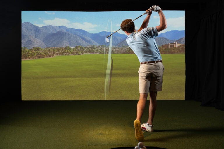 Tributary's indoor golf simulators with TrackMan launch monitor