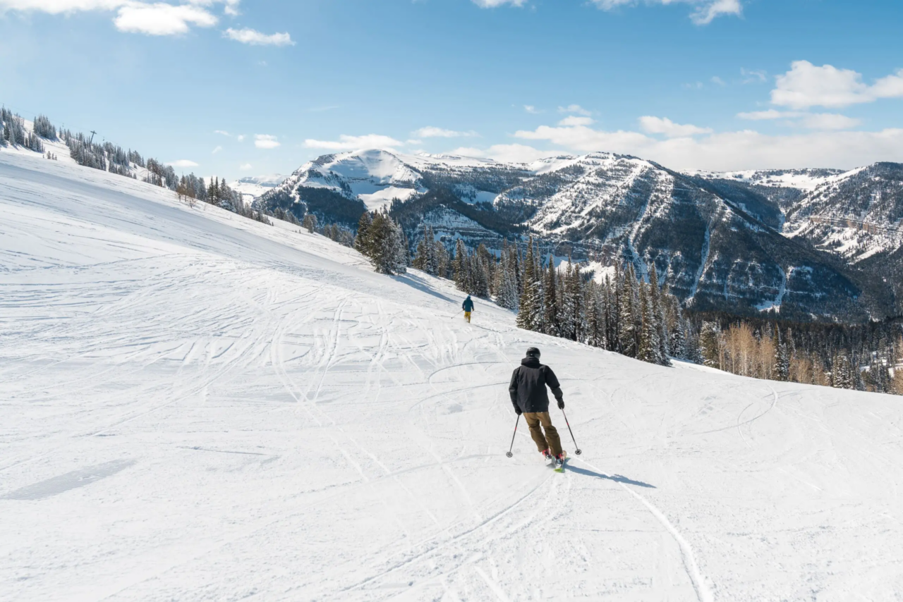 Skiing at Grand Targhee near Tributary