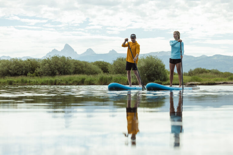 Kayaking on the Tributary private recreational lake