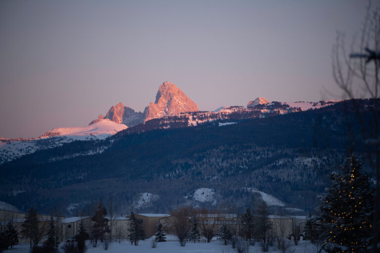 Backcountry skiing the terrain beyond the resort boundary in Teton Valley