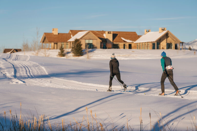 Nordic skiing and snowshoeing on Tributary's trail network