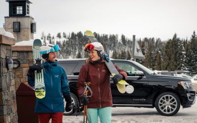 Grand Targhee Ski Resort - Couple Carrying Skis - Mountain Luxury Homes