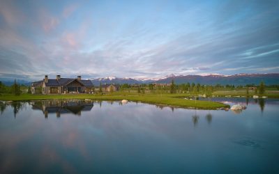 Tributary Real Estate-Teewinot Cabin by the lake in front of the Grand Teton